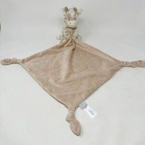 Mon Ami Giraffe Lovey Knotted Baby Security Blanket Blankie Gentry Tan SB1024